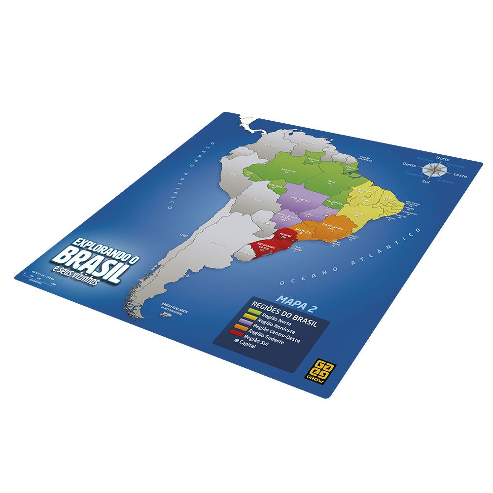 Aprenda Geografia Jogando Jogo Explorando O Brasil Grow Descubra