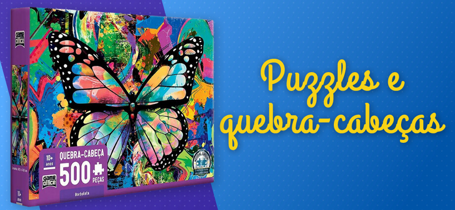 Quebra-cabeça Puzzle Borboletas Game Office 500 Peças