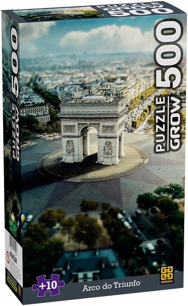Quebra-Cabeça – 500 Peças – Arco do Triunfo – Grow – 4552