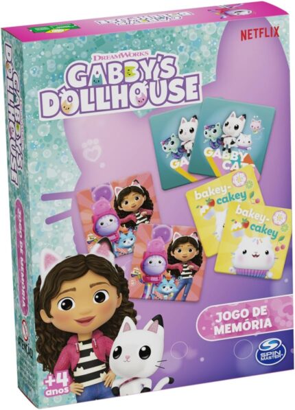 Gabby's Dollhouse - Jogo de Memória - Grow - 4375