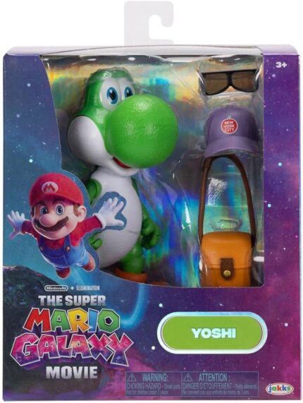 Super Mario Filme - Boneco Articulado 12cm - Yoshi - Sunny