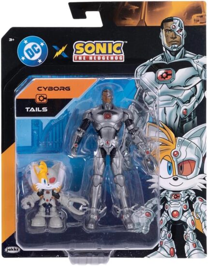 Sonic Warner - 2 Bonecos Articulados - Cyborg e Tails Sunny