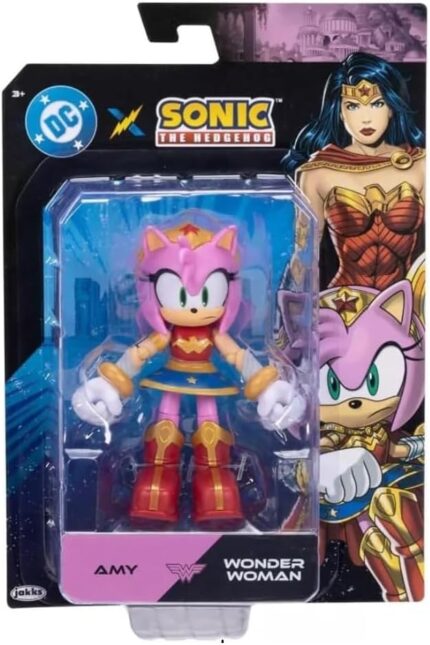 Sonic Warner - Boneco de 13cm - Amy de Mulher Maravilha