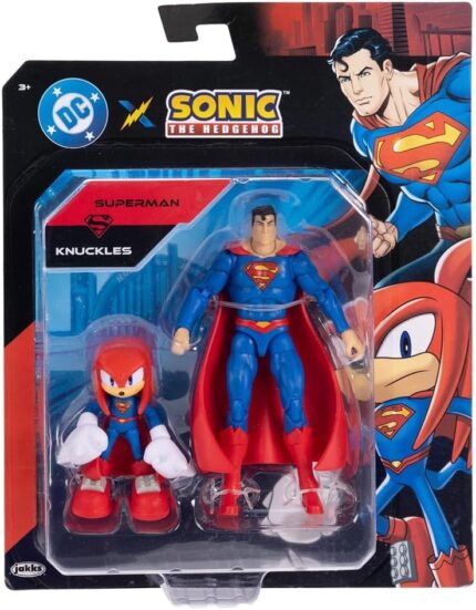 Sonic Warner - 2 Bonecos Articulados - Superman e Knuckles