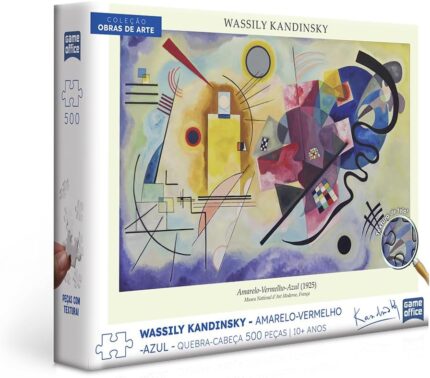Quebra-Cabeça - 500 Peças - Kandinsky Amarelo-Vermelho-Azul