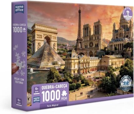 Quebra-Cabeça - 1000 Peças - Clássicos - Paris Mágica